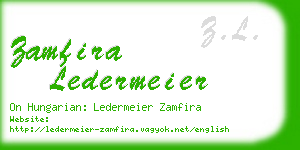 zamfira ledermeier business card